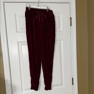 Velvet Mayfair Burgundy Jogger Pants M